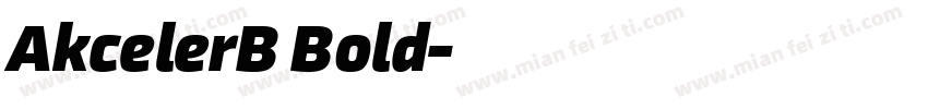 AkcelerB Bold字体转换